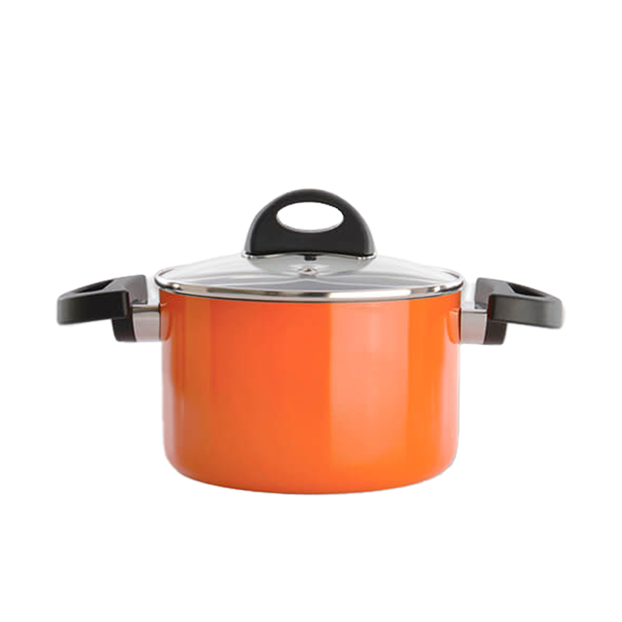 BergHOFF Eclipse Kookpot Met Deksel Oranje Ø16cm
